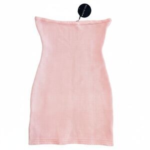 NWT White Fox Boutique Womens XL Baby Pink Almost Everyday Strapless Mini Dress